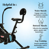 Benefits of Exercise Cycle with Twister and Backrest Support for Home Gym